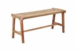Amhara Acacia & Jute Woven Bench -furniture Sales Store nkuku amhara acacia jute woven bench 5055672411192 31010506539184