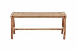 Amhara Acacia & Jute Woven Bench -furniture Sales Store nkuku amhara acacia jute woven bench 5055672411192 31010506637488