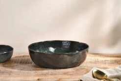 Amina Serving Bowl - Sea Grey - Large