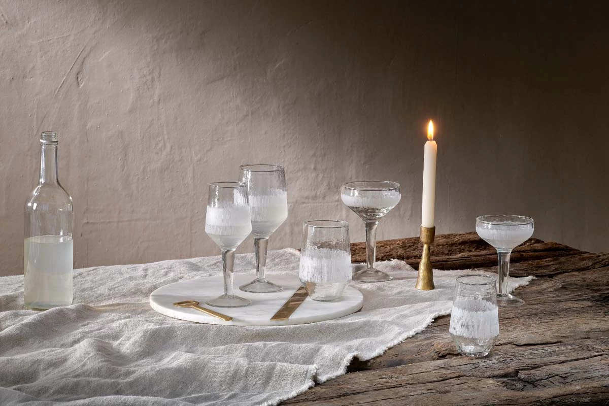 Anara Etched Champagne Glass - Clear (Set Of 4) 6 Anara Etched Champagne Glass - Clear (Set Of 4) - Image 4