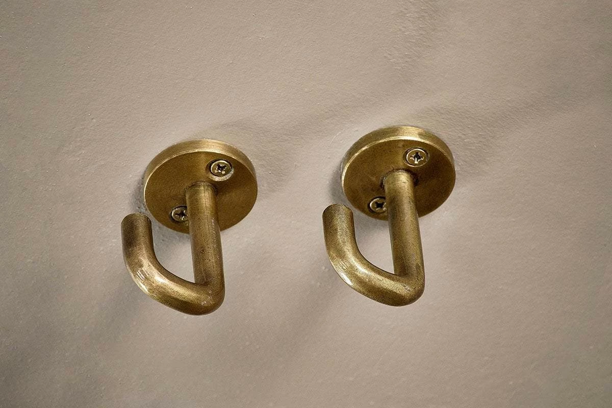 Aniko Iron Ceiling Hook - Brass (Set Of 2) 4 Aniko Iron Ceiling Hook - Brass (Set Of 2) - Image 2