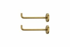 Aniko Iron Hook - Brass (Set Of 2) -furniture Sales Store nkuku aniko iron hook brass set of 2 5055672407843 29482754179248