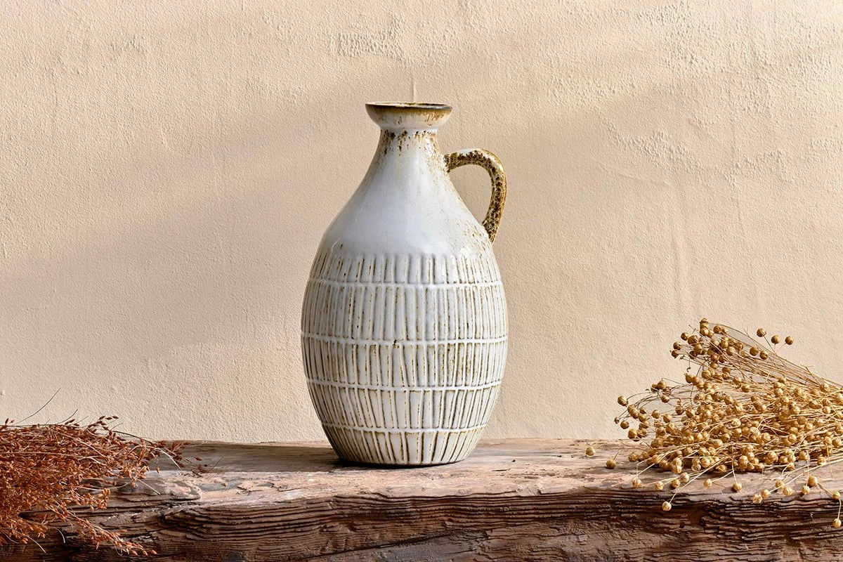 Anjuna Reactive Glaze Decorative Jug 5 Anjuna Reactive Glaze Decorative Jug - Image 3
