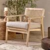 Atri Mango Wood & Cane Occasional Chair