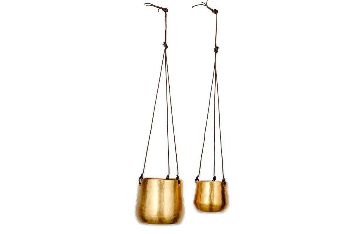 Atsu Brass Hanging Planter 5 Atsu Brass Hanging Planter - Image 3