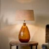 Baba Recycled Glass Lamp - Burnt Amber - Large Tall 2 Baba Recycled Glass Lamp - Burnt Amber - Large Tall -furniture Sales Store nkuku baba glass lamp burnt amber large tall 5055672407188 29414418940080