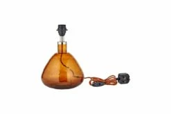 Baba Recycled Glass Lamp - Burnt Amber - Small Wide 9 Baba Recycled Glass Lamp - Burnt Amber - Small Wide -furniture Sales Store nkuku baba glass lamp burnt amber small wide 5055672407119 29464264736944