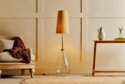 Baba Recycled Glass Floor Lamp - Clear