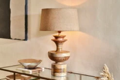 Badur Mango Wood Table Lamp