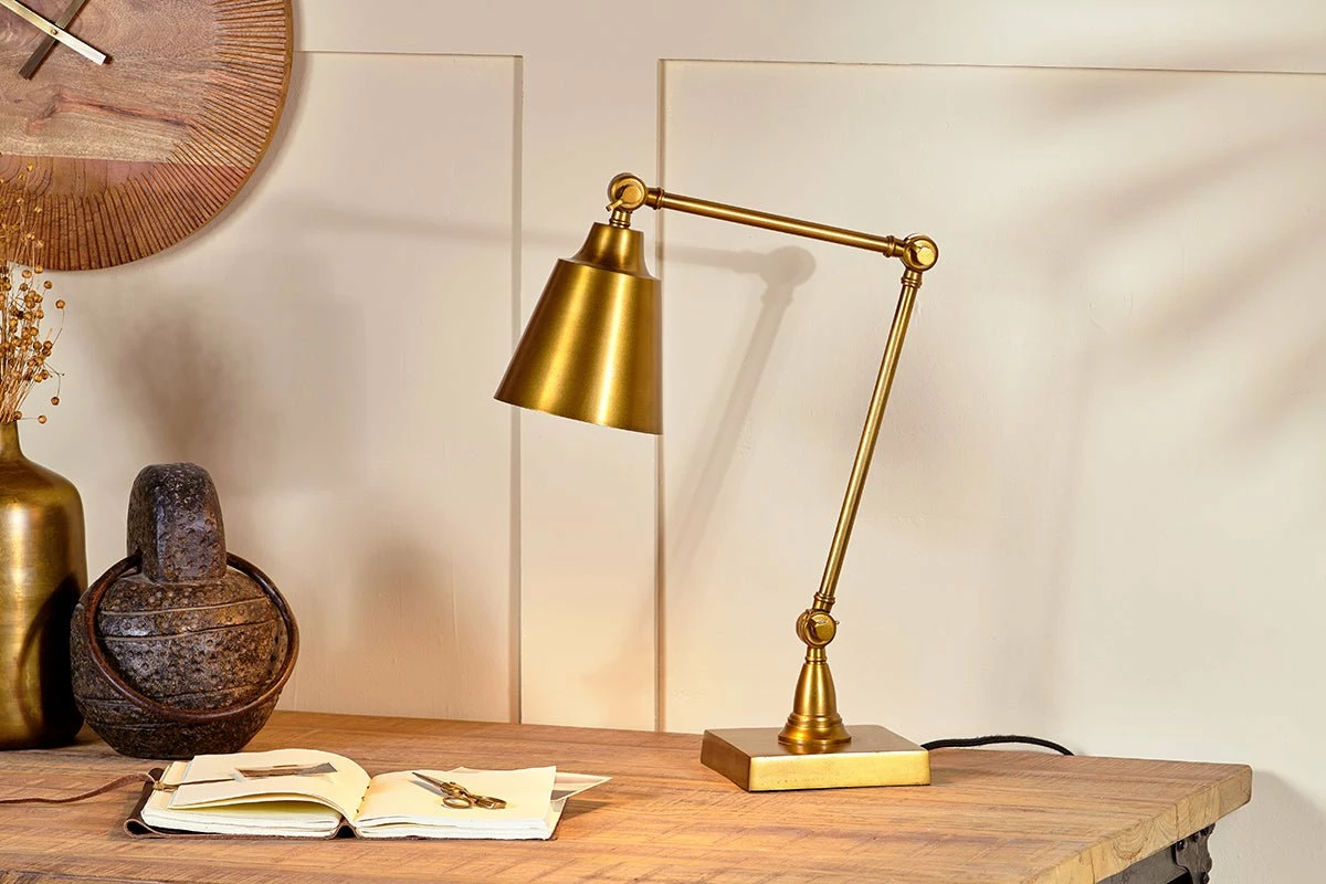 Bakir Metal Task Desk Lamp - Antique Brass 5 Bakir Metal Task Desk Lamp - Antique Brass - Image 3
