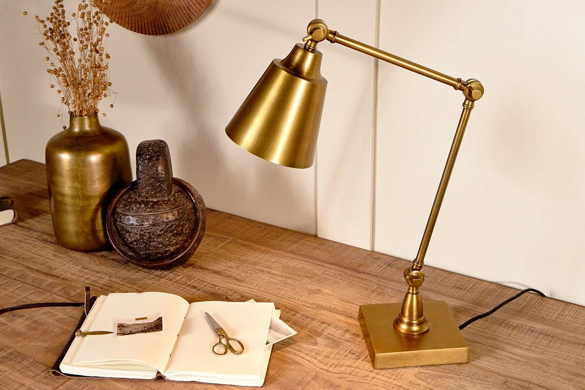 Bakir Metal Task Desk Lamp - Antique Brass 6 Bakir Metal Task Desk Lamp - Antique Brass - Image 4