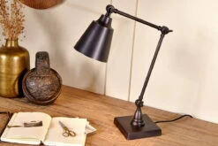 Bakir Metal Task Desk Lamp - Antique Bronze -furniture Sales Store nkuku bakir metal task desk lamp antique bronze 5055672419020 32809547661488