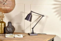 Bakir Metal Task Desk Lamp - Antique Bronze -furniture Sales Store nkuku bakir metal task desk lamp antique bronze 5055672419020 32809547923632