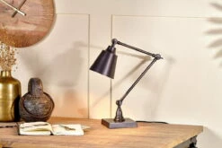 Bakir Metal Task Desk Lamp - Antique Bronze -furniture Sales Store nkuku bakir metal task desk lamp antique bronze 5055672419020 32809547989168