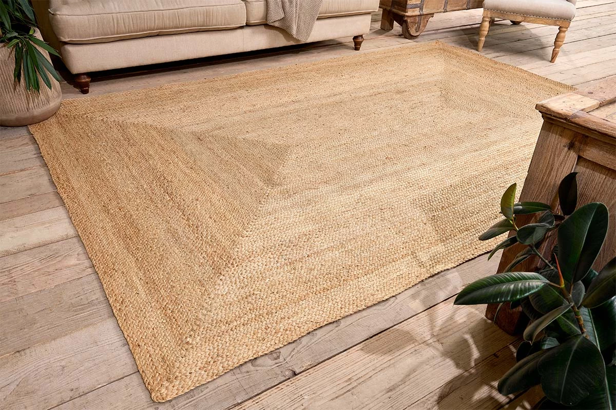 Braided Hemp Rug - Natural 4 Braided Hemp Rug - Natural - Image 2