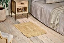 Braided Hemp Rug - Natural - Small