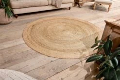 Braided Hemp Rug - Round