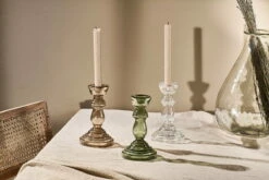 Buran Glass Candlestick - Clear -furniture Sales Store nkuku buran glass candlestick clear one size 5055672415015 31977027600560