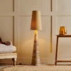 Chameli Tapered Mango Wood Floor Lamp 1 Chameli Tapered Mango Wood Floor Lamp -furniture Sales Store nkuku chameli tapered mango wood floor lamp 5055672419129 32809557655728