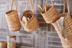 Chapad Hemp Wide Wall Hung Basket -furniture Sales Store nkuku chapad hemp wide wall hung basket 31010505195696