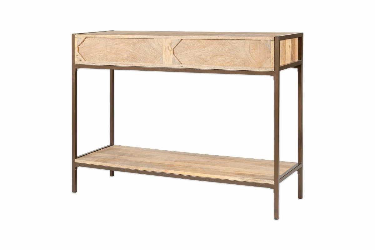 Dasai Mango Wood Console Table 11 Dasai Mango Wood Console Table - Image 9