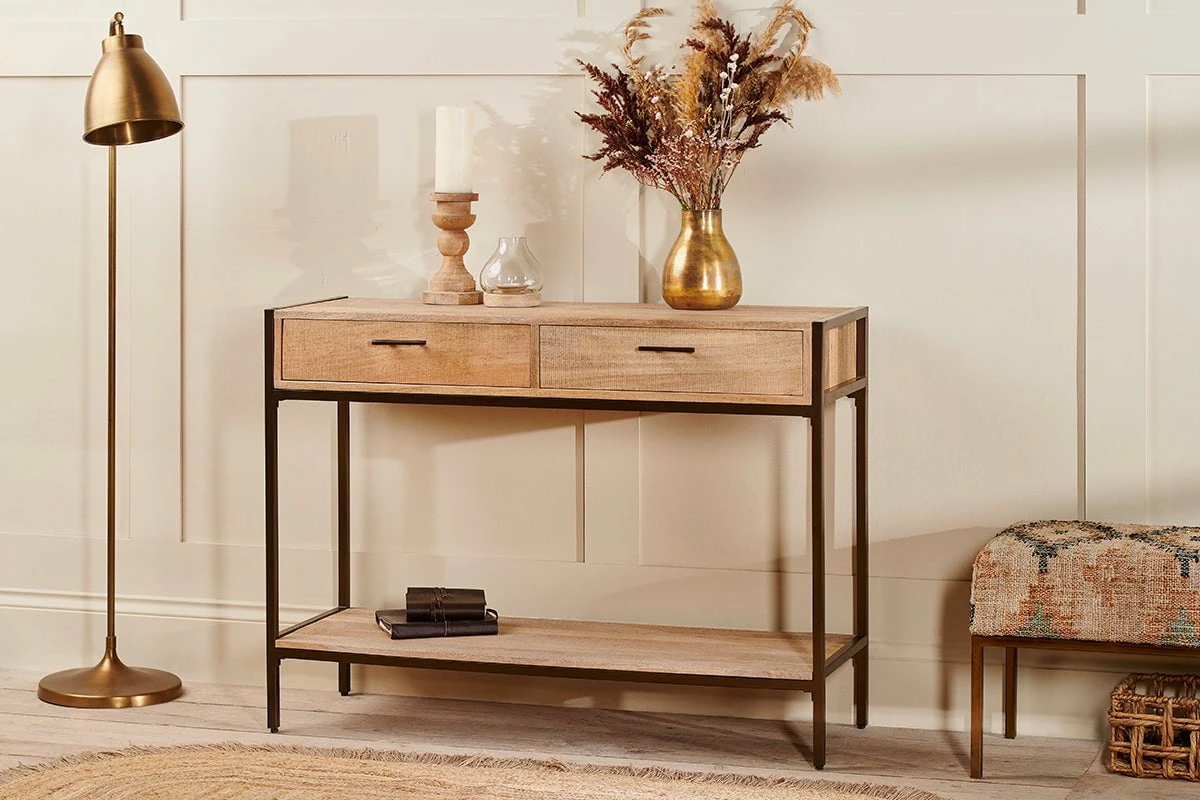 Dasai Mango Wood Console Table 3 Dasai Mango Wood Console Table