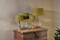 Dia Jute Lampshade - Olive