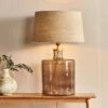 Edina Recycled Glass Table Lamp - Smoke Brown - Large -furniture Sales Store nkuku edina recycled glass table lamp smoke brown large 5055672419587 32810145939632