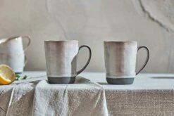 Edo Large Mug - Slate (Set Of 2)