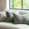 Ekta Embroidered Linen Cushion Cover - Sage Green -furniture Sales Store nkuku ekta embroidered linen cushion cover sage green 32810153181360