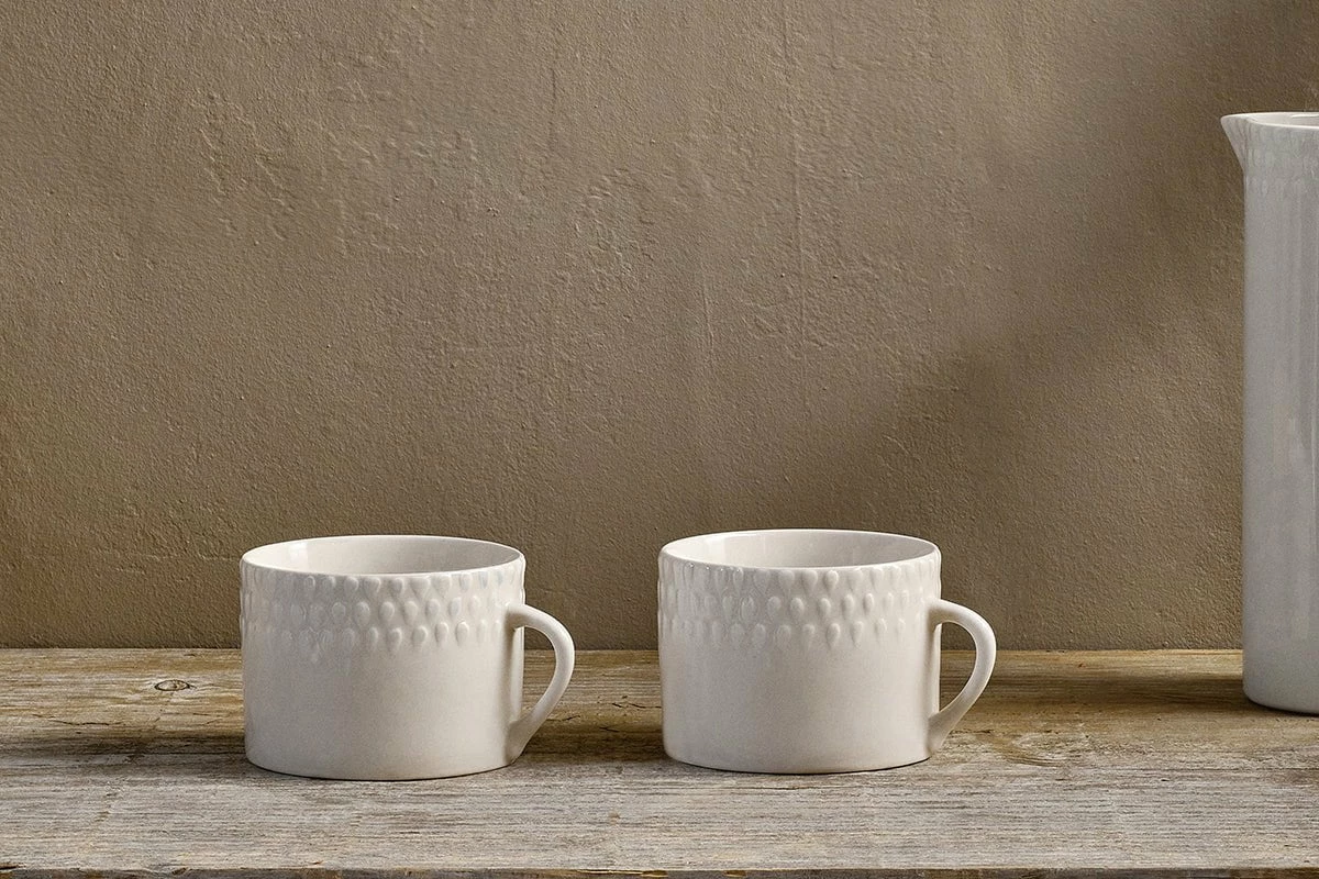 Ela Mug - Cream - Large (Set Of 2) 3 Ela Mug - Cream - Large (Set Of 2)