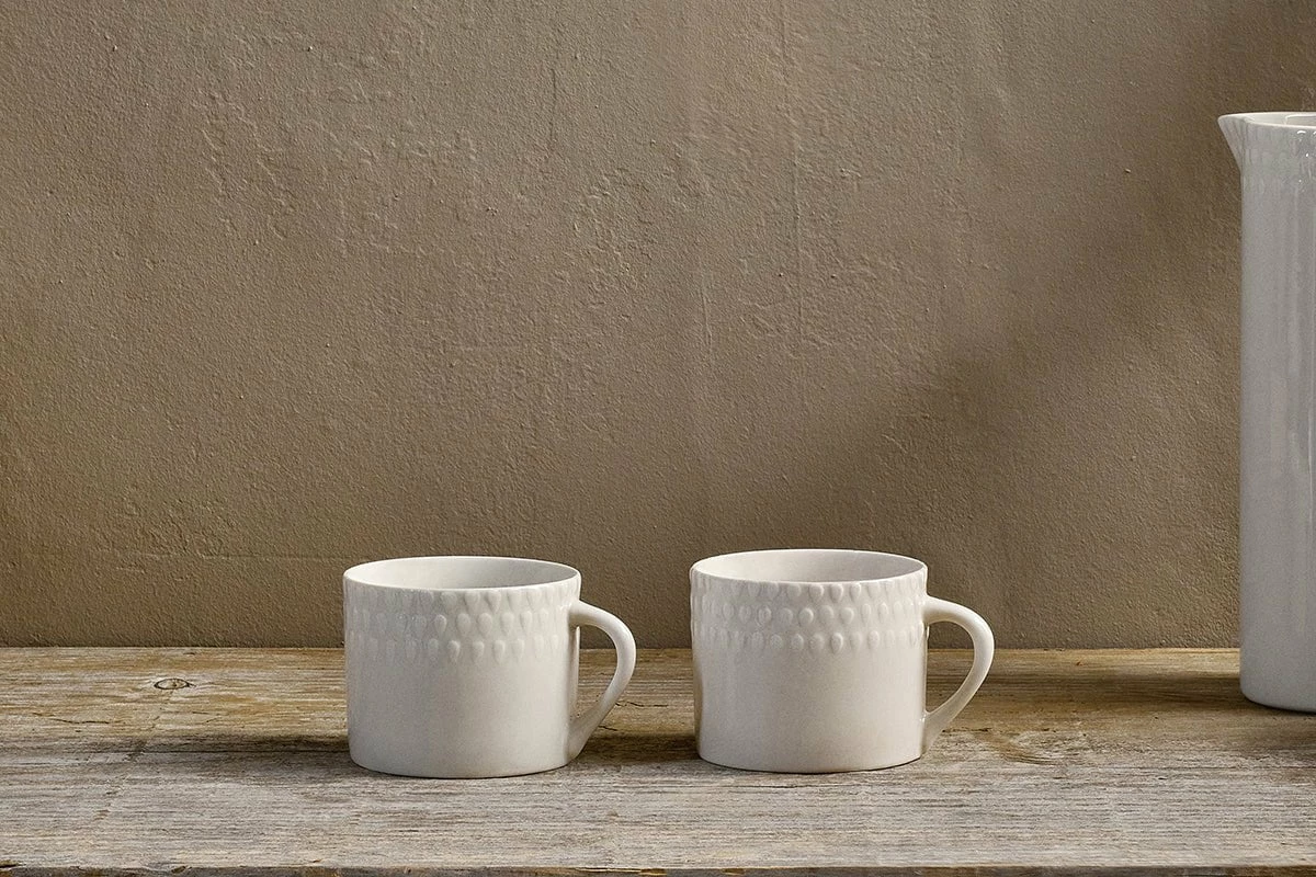 Ela Mug - Cream - Small (Set Of 2) 3 Ela Mug - Cream - Small (Set Of 2)