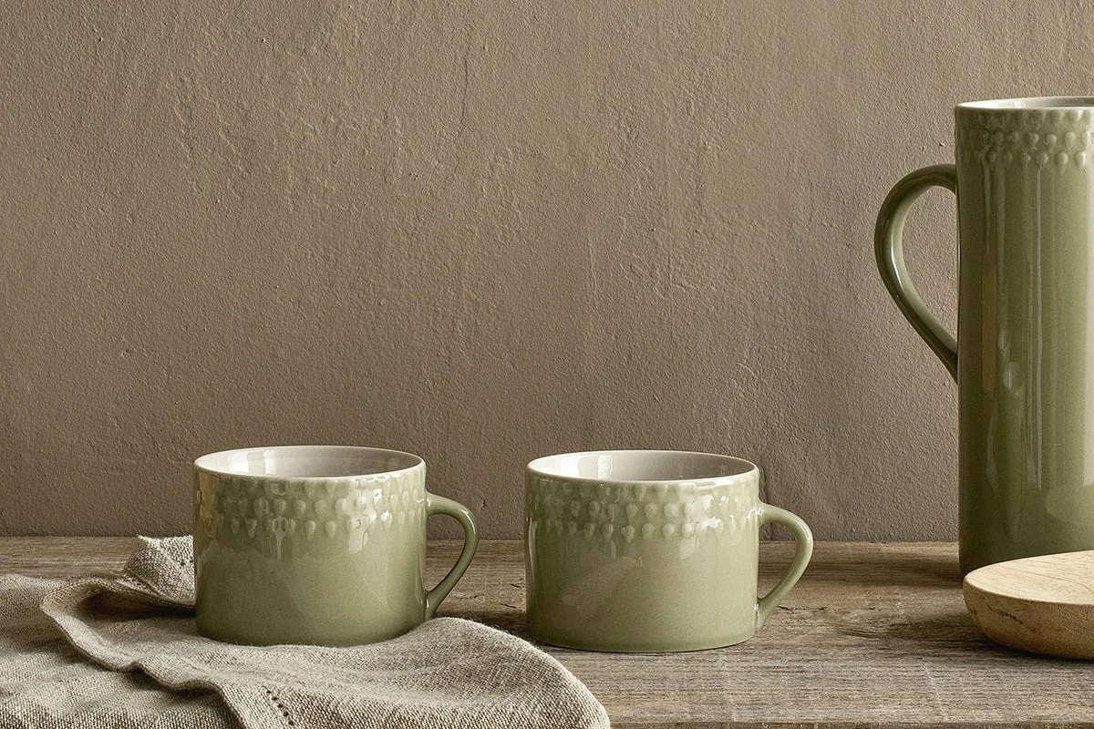 Ela Mug - Sage Green - Large (Set Of 2) 3 Ela Mug - Sage Green - Large (Set Of 2)