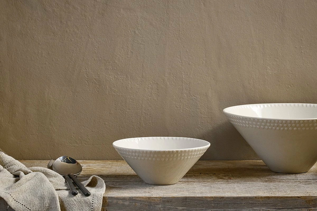 Ela Serving Bowl - Cream - Small 3 Ela Serving Bowl - Cream - Small
