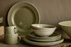 Ela Side Plate - Sage Green - One Size -furniture Sales Store nkuku ela side plate sage green one size 5055672417132 31980592890032