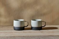 Enesta Dipped Mug - Cream - (Set Of 2)
