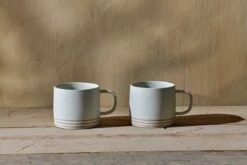Enesta Line Mug - Cream - (Set Of 2)