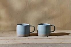 Enesta Line Mug - Dusty Blue - (Set Of 2) -furniture Sales Store nkuku enesta line mug dusty blue set of 2 5055672405955 29451351982256