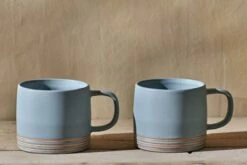 Enesta Line Mug - Dusty Blue - (Set Of 2) -furniture Sales Store nkuku enesta line mug dusty blue set of 2 5055672405955 29451362697392
