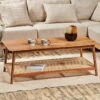 Erabar Acacia & Cane Coffee Table