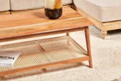 Erabar Acacia & Cane Coffee Table -furniture Sales Store nkuku erabar acacia cane coffee table 5055672417514 32810118185136