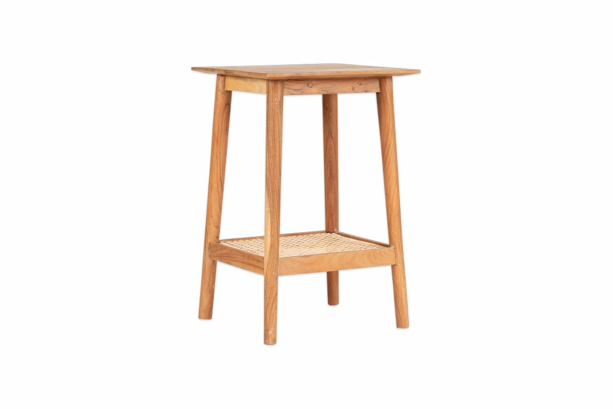 Erabar Acacia & Cane Side Table 8 Erabar Acacia & Cane Side Table - Image 6