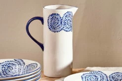 Eshani Ceramic Jug - Indigo