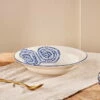 Eshani Ceramic Pasta Bowl - Indigo -furniture Sales Store nkuku eshani pasta bowl indigo 5055672420279 32810165567664
