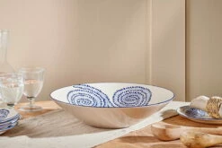 Eshani Ceramic Serving Bowl - Indigo