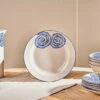Eshani Ceramic Side Plate - Indigo -furniture Sales Store nkuku eshani side plate indigo 5055672420255 32810170319024