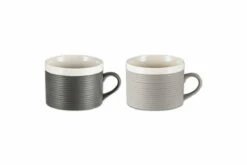 Faiz Mug - Charcoal & Grey - (Set Of 2) 9 Faiz Mug - Charcoal & Grey - (Set Of 2) -furniture Sales Store nkuku faiz mug charcoal grey set of 2 5055672420330 32810173399216