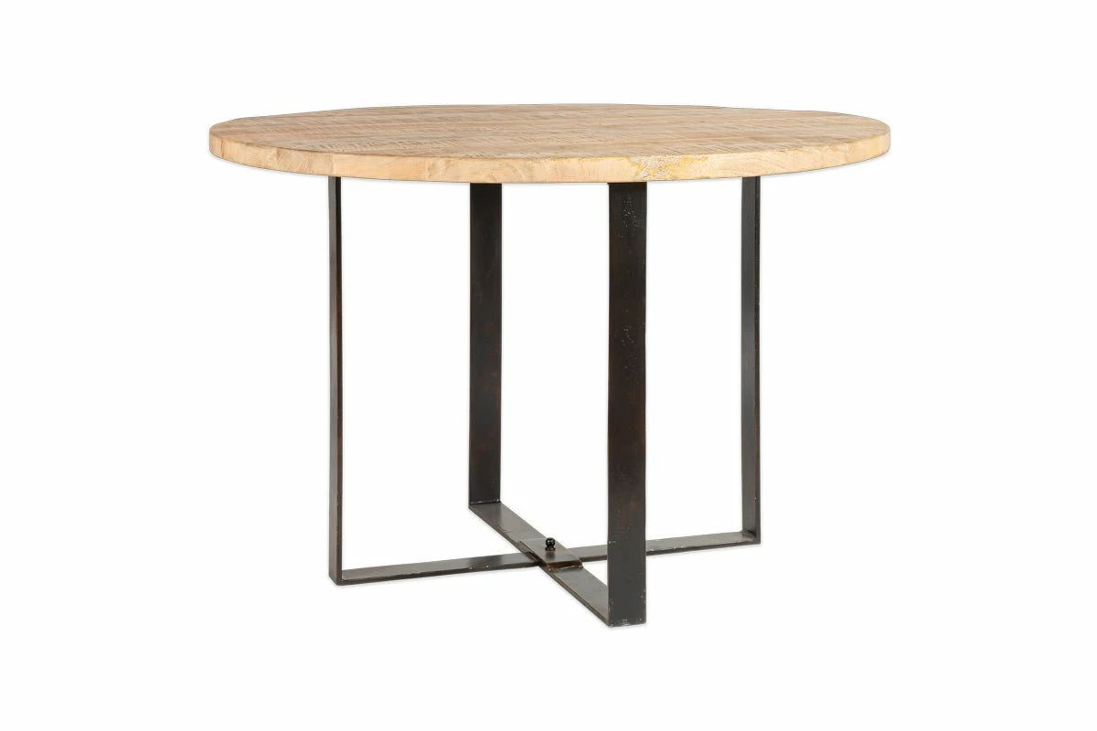 Fia Mango Wood Round Dining Table 11 Fia Mango Wood Round Dining Table - Image 9