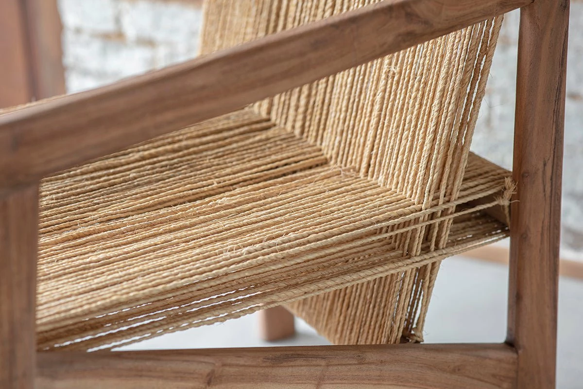 Halong Acacia & Jute Woven Armchair 6 Halong Acacia & Jute Woven Armchair - Image 5