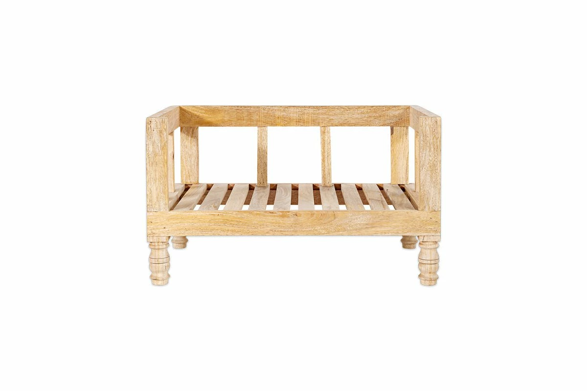 Hatira Mango Wood Pet Bed - Natural - Medium 11 Hatira Mango Wood Pet Bed - Natural - Medium - Image 9